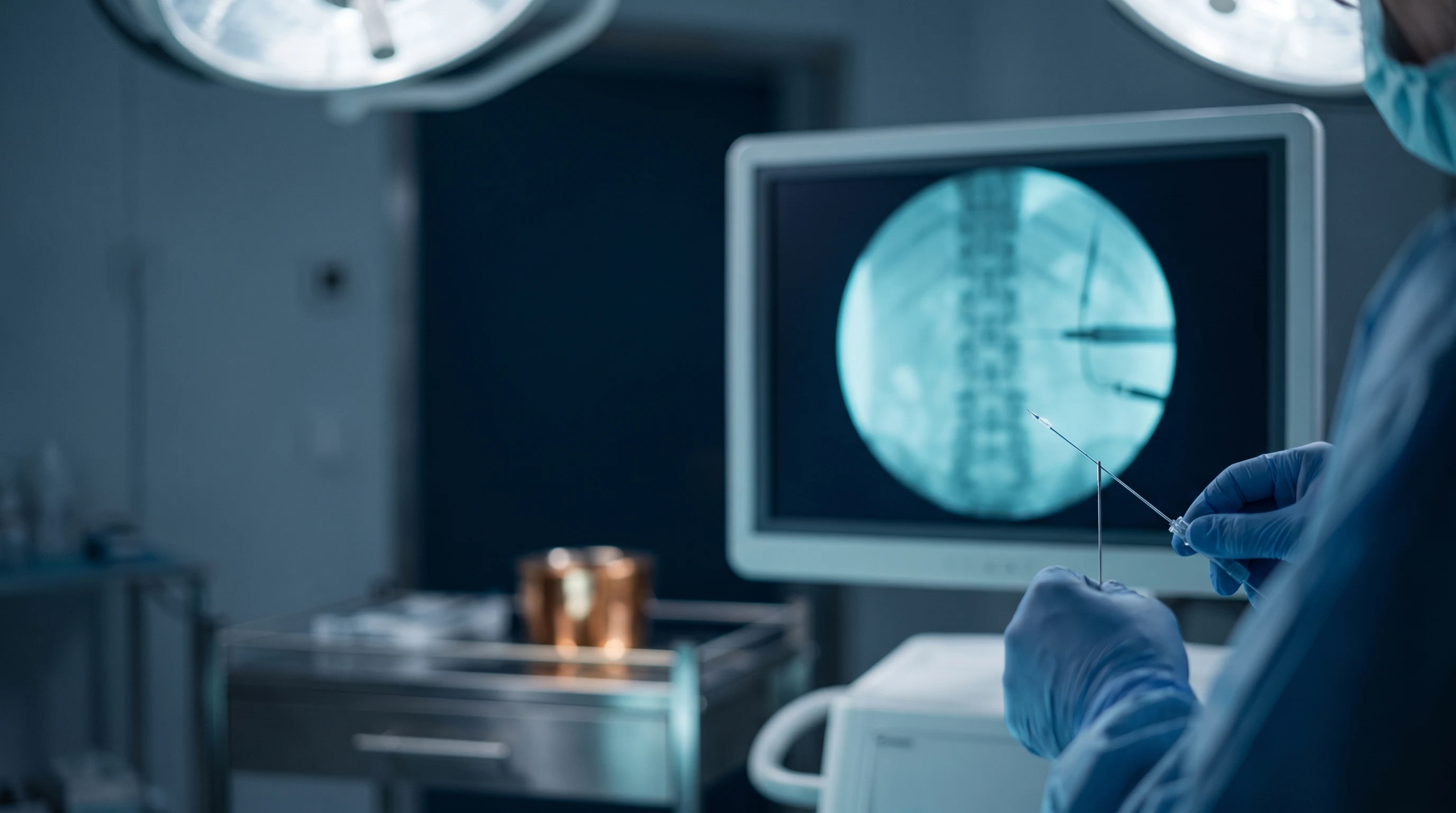 Interventional chronic pain management procedure - image-guided injections and nerve blocks, Dr. Vignesh Pushparaj, Chennai